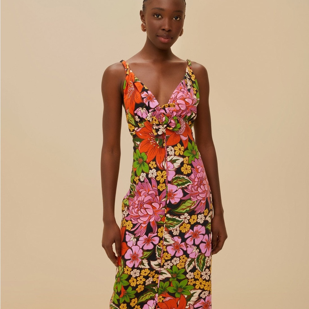 FARM Rio Colorful Floral Maxi Dress - Picture 3 of 5
